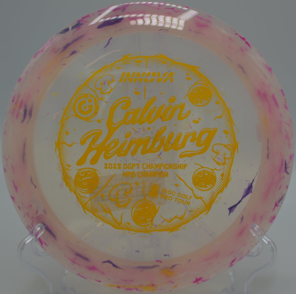 Innova Party Time Destroyer long flex line fade finish at Smugglers’ Notch Disc Golf Center, Jeffersonville VT