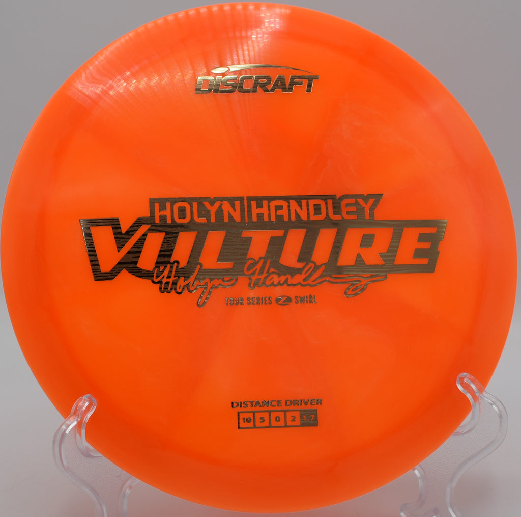 Discraft Vulture gliding smooth and landing flat on a hillside green at Stafford Woods.

