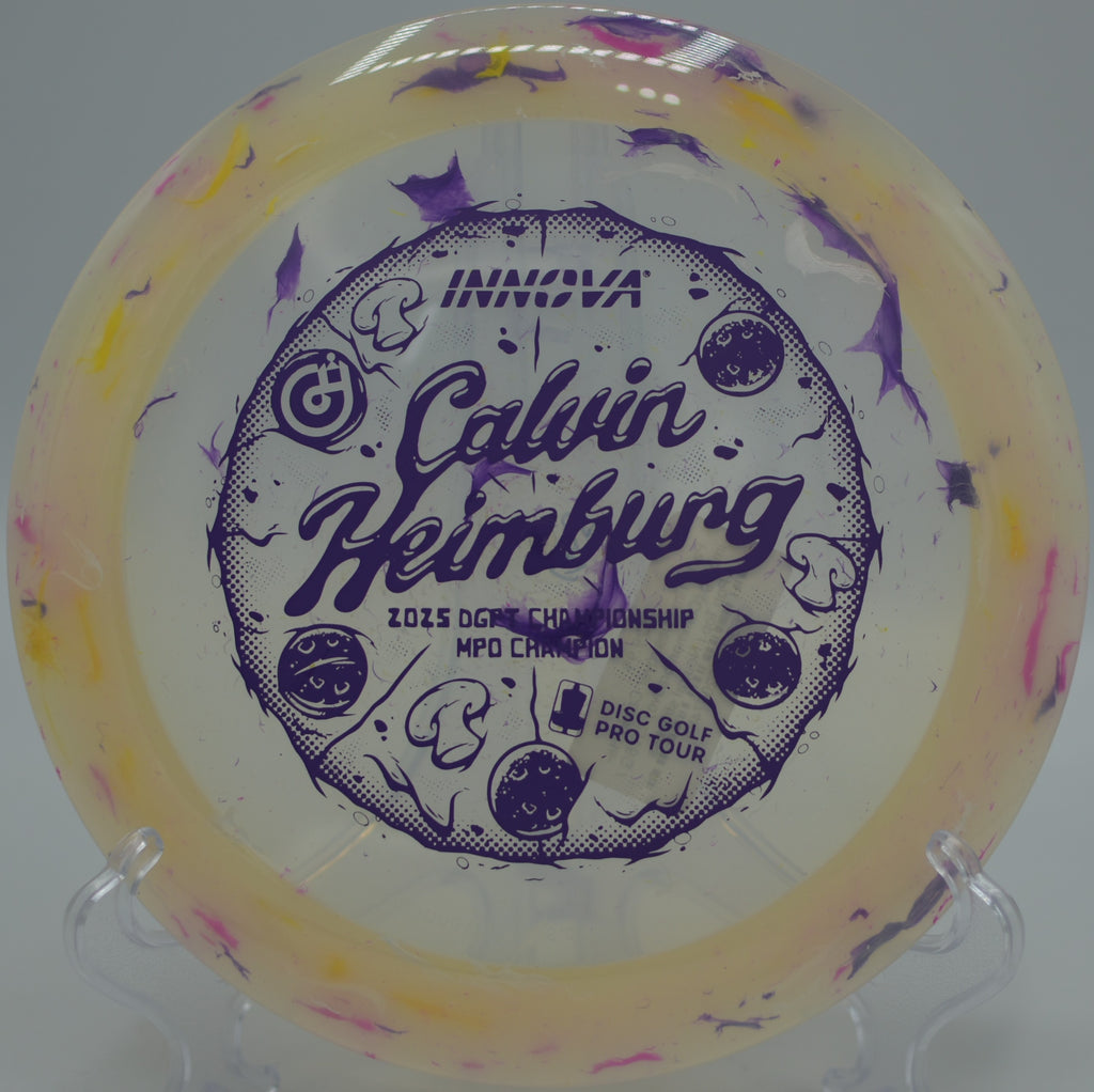 Party Time Destroyer smooth release forehand bombing straight at W.R. Jackson Disc Golf Course, Appling GA