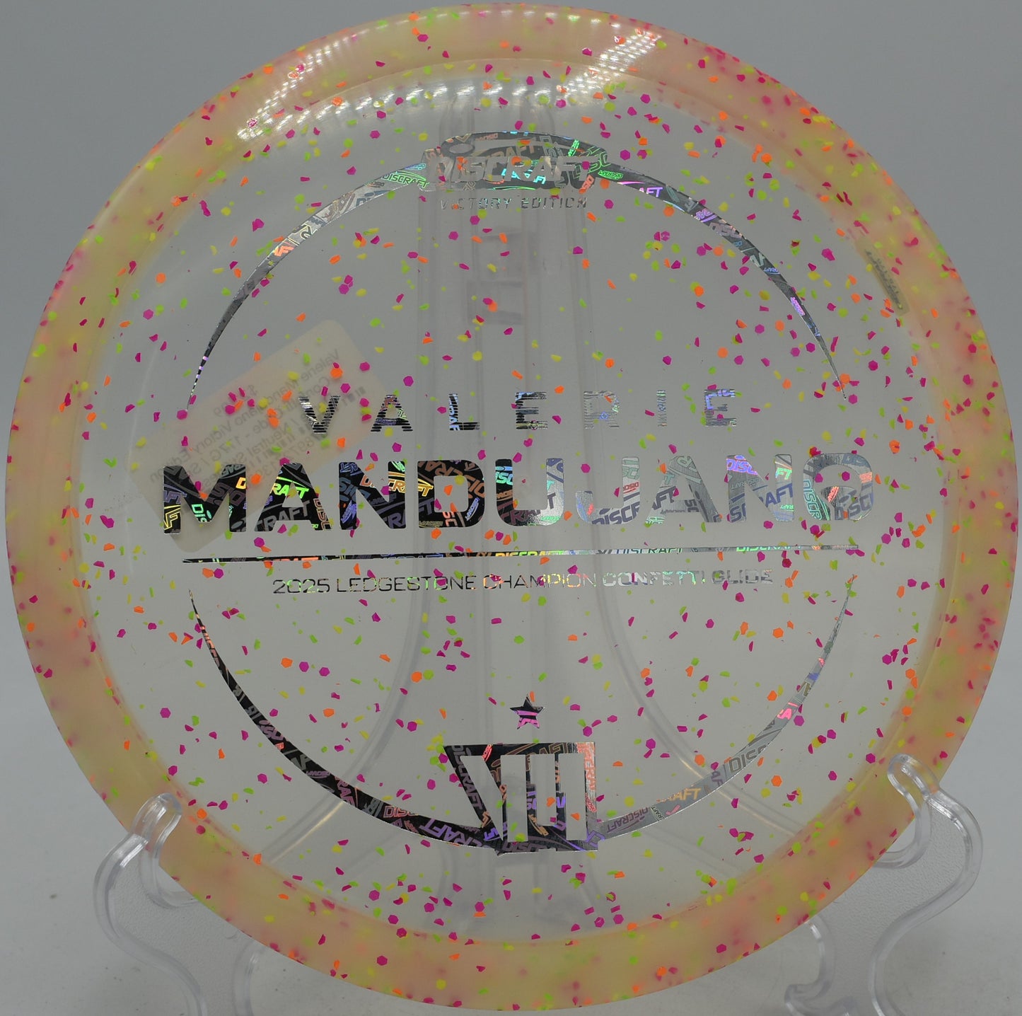 Confetti Z Glide understable driver gliding straight at DeLaveaga Disc Golf Course in Santa Cruz, California