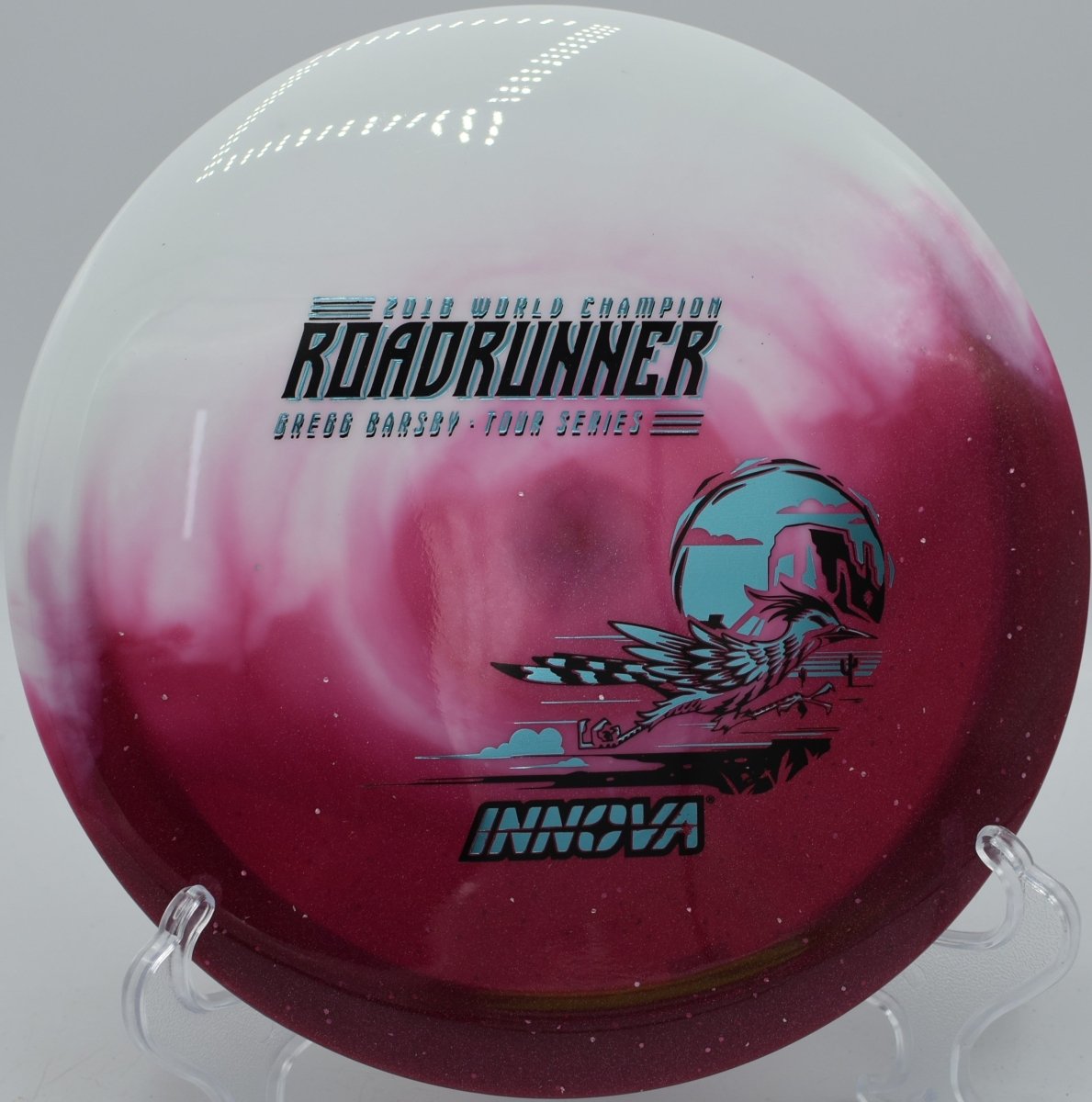 Gregg Barsby Duo Roadrunner featured at DeLaveaga DGC, Santa Cruz CA for long hyzer flip drives