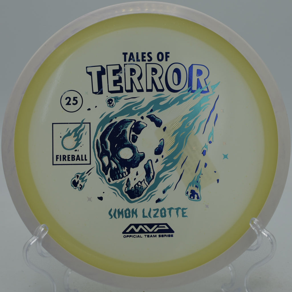 Halloween Particle Fireball Blue Glow driver overstable finish at Pier Park Disc Golf Course in Portland, Oregon
