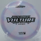 Discraft Vulture coasting downhill and sitting softly near the pin at Harmony Bends.

