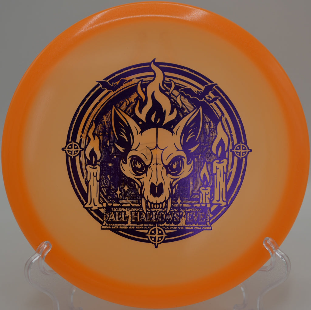 Innova Proto Glow Fox glowing driver with straight glide shot at Tyler State Park, Newtown PA