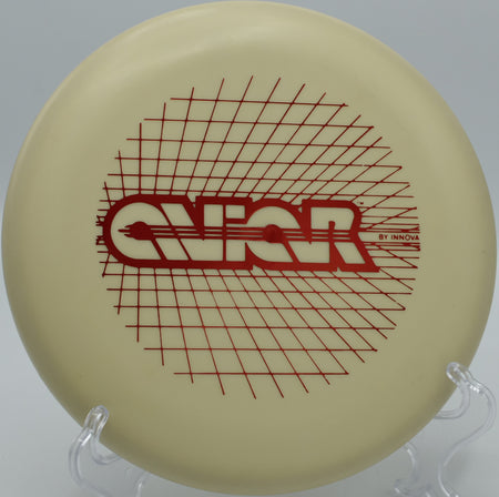 Innova Microbead Aviar spinning cleanly toward the target on Hole 11 at Farragut State Park Disc Golf Course, Athol, Idaho.