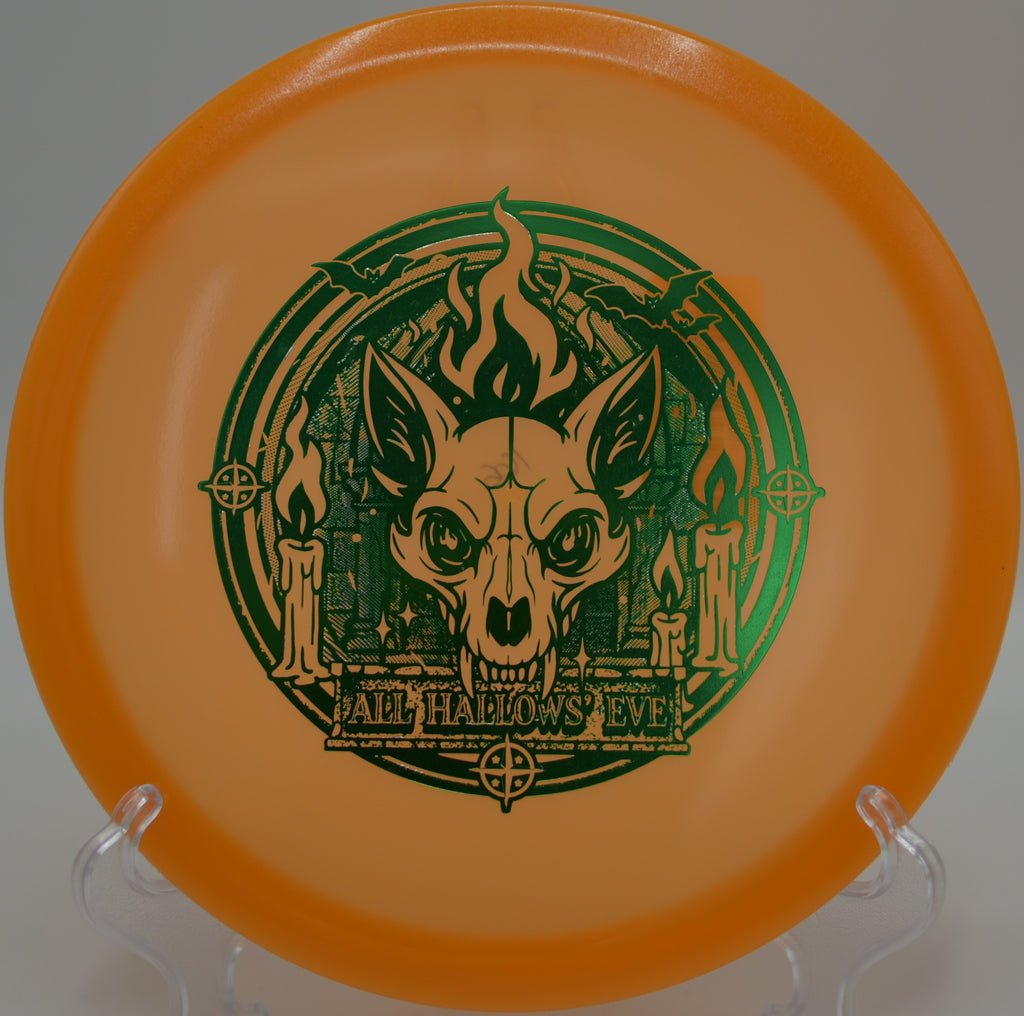 Innova Proto Glow Fox steady glow flight line over ridge at Harmony Bends, Columbia MO