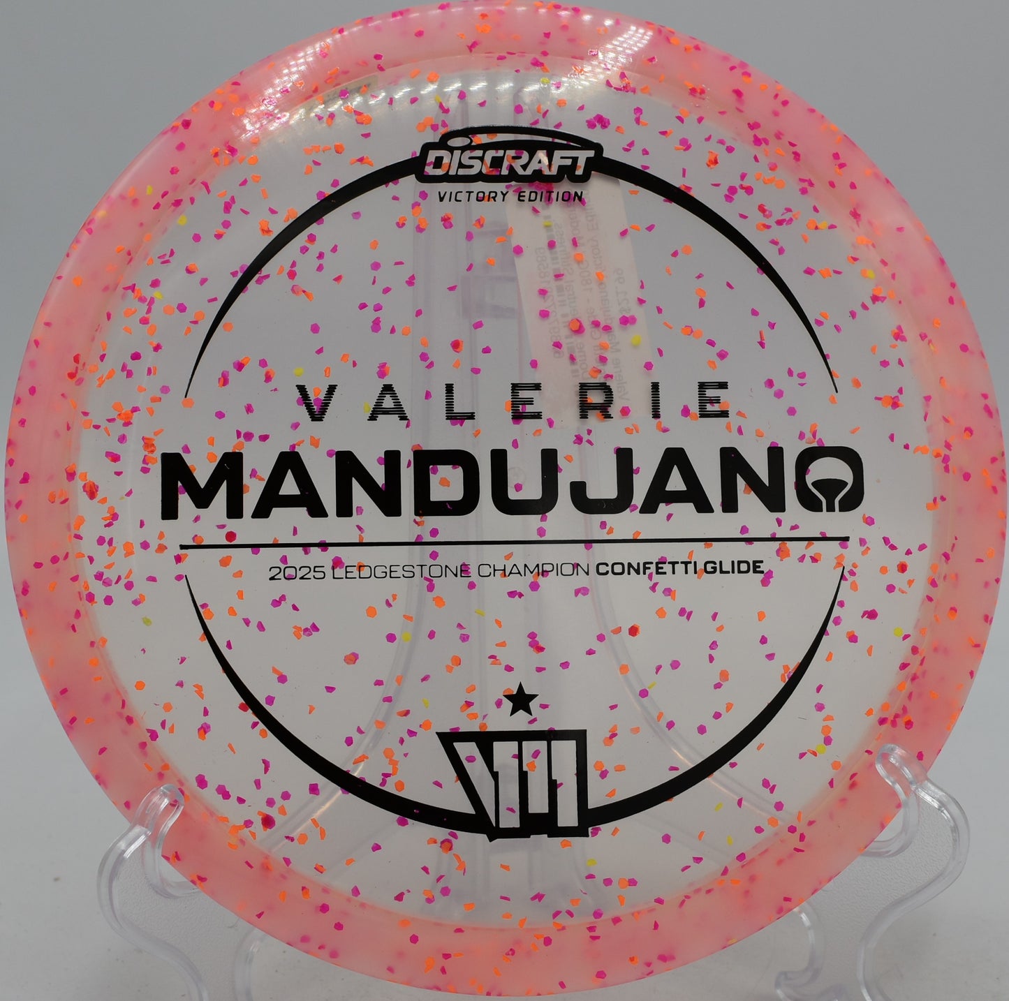 Discraft Z Confetti Glide beginner distance driver at Oregon Park Disc Golf Course in Marietta, Georgia