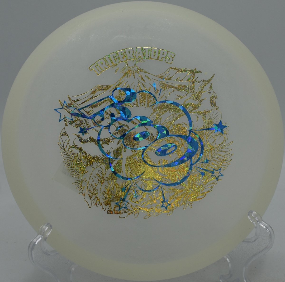 Dino Discs Eggshell Glow Stegosaurus (Misprint) glow driver in California with nationwide shipping