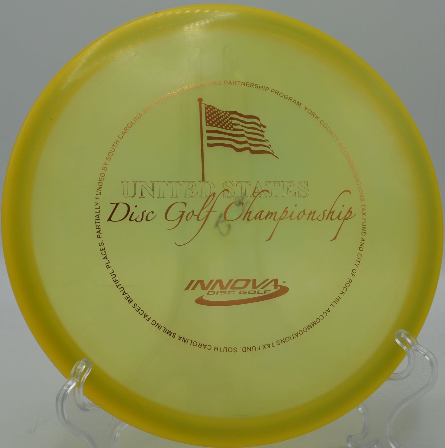 Dead-straight midrange bombs at North Cove Disc Golf Course in Marion, North Carolina.

