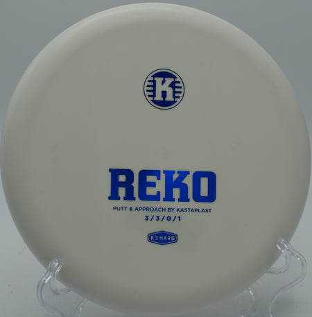 "K3 Hard Reko provides consistent performance at Heritage Park Disc Golf in Adrian, MI, with a hard plastic finish that ensures maximum durability."





