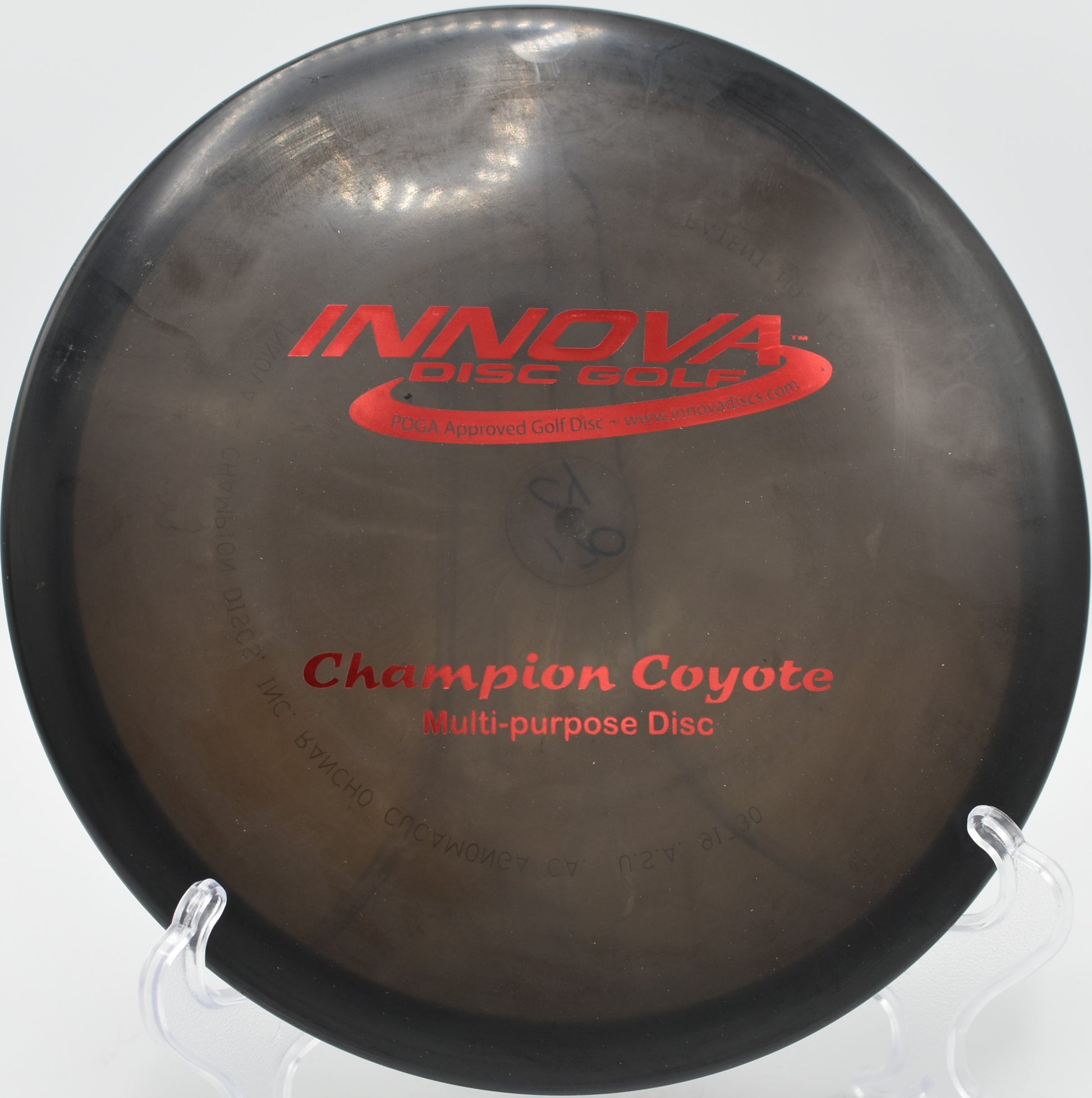 Gentle anhyzer midrange approaches at Harmon Park Disc Golf Course in Prairie Village, Kansas.

