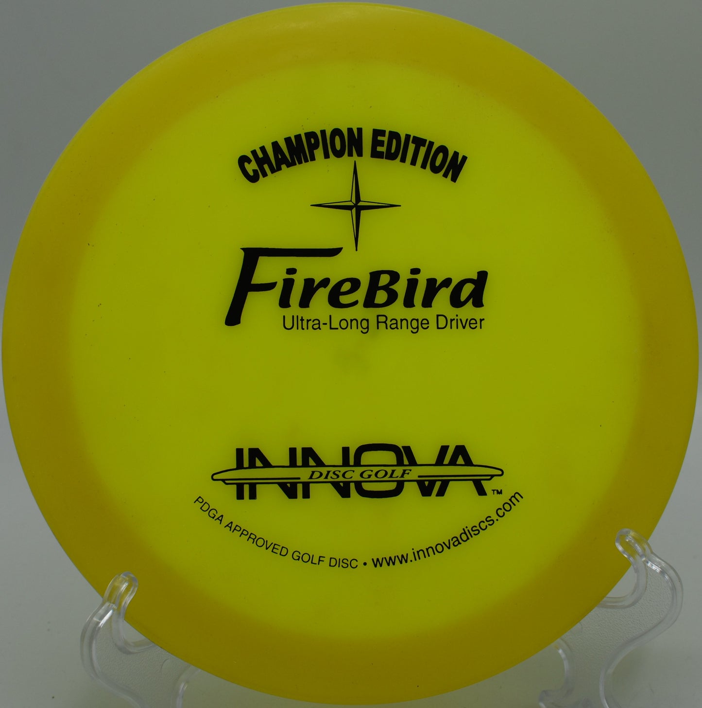 CE Firebird captured mid-flight on the technical fairways of Stony Hill Disc Golf Course, Lexington, South Carolina.