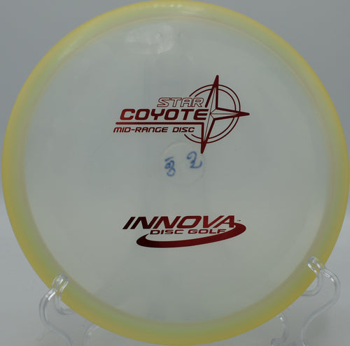 Champion Coyote midrange floating smooth turnovers at North Boundary Disc Golf Course in Cranberry Township, Pennsylvania.


