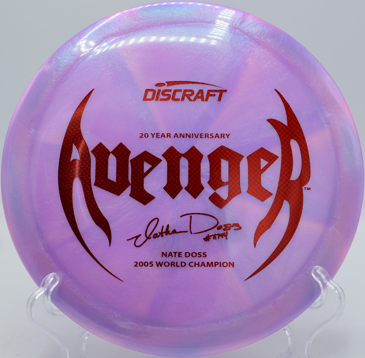Discraft Z Colorshift Avenger downhill hyzer at Cedar Hill Park in Nashville, Tennessee