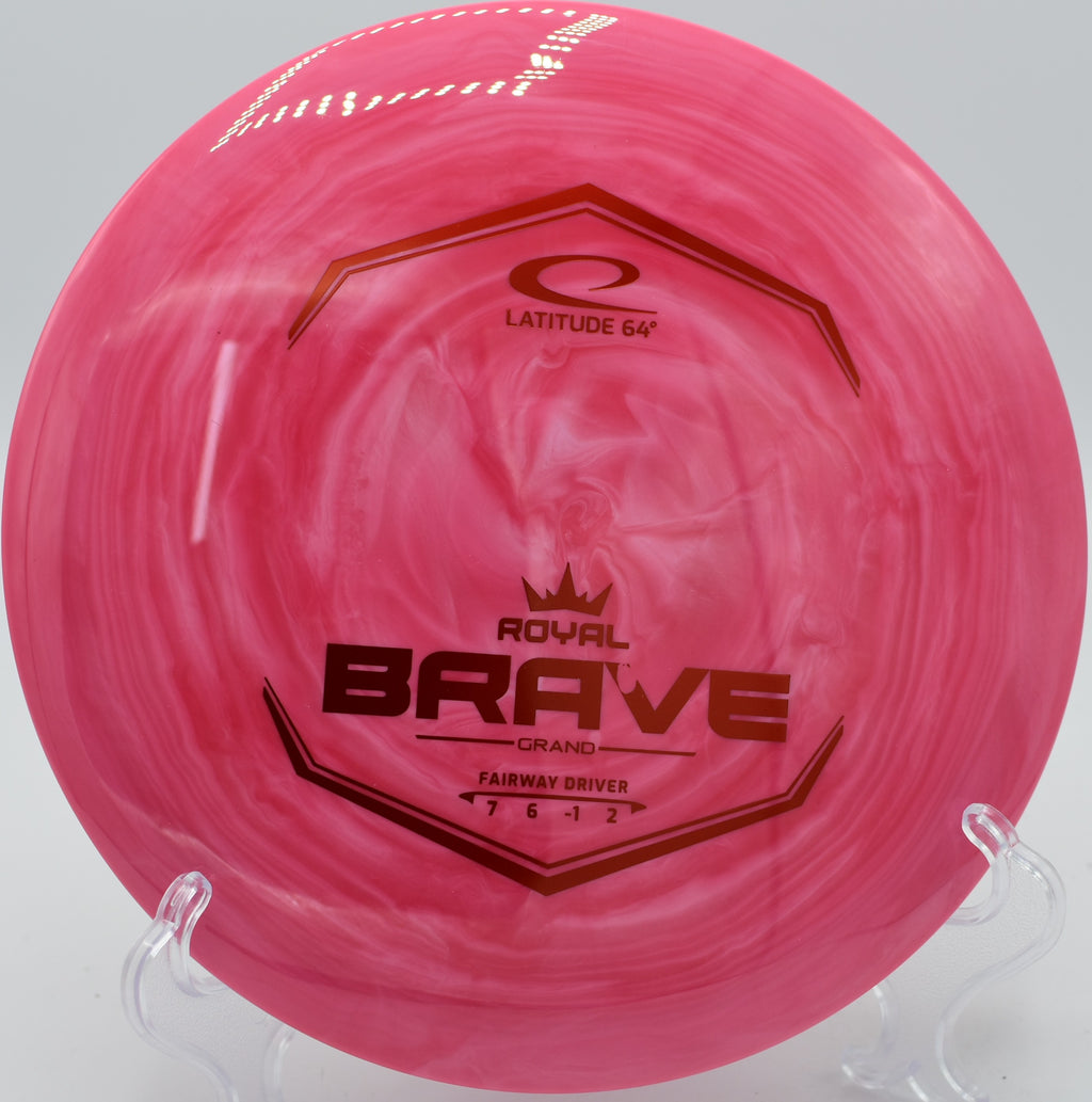 "At Skyline Disc Golf in Minneapolis, MN, Grand Swirl Brave impresses with its consistent flight and smooth, predictable turnover."
