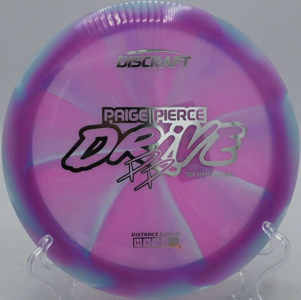 Discraft Drive Swirl Z plastic carving turnover shot at Idlewild in Burlington, Kentucky