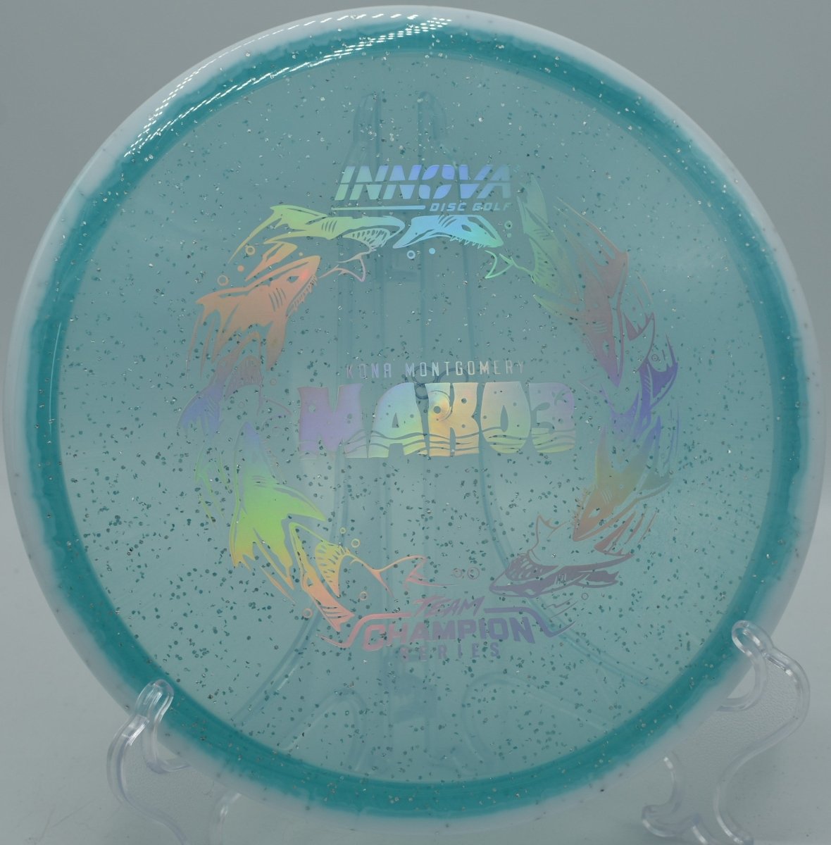 Kona Montgomery Tour Series Mako3 shown at Milo McIver Disc Golf Course in Estacada, Oregon, designed for accurate disc golf approaches and smooth turnover lines