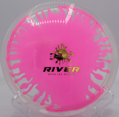 Opto River thrown on a slow-turning anhyzer at Shoaff Park in Fort Wayne, Indiana

