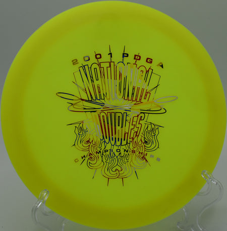 Champion Edition Valkyrie showcasing maximum glide at Sandy Creek Disc Golf Course, Athens, Georgia.