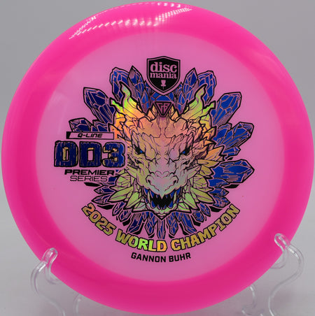 Discmania Premier Series Q-Line DD3 driver launched on a power hyzer at Hornets Nest Disc Golf Course, Charlotte, NC