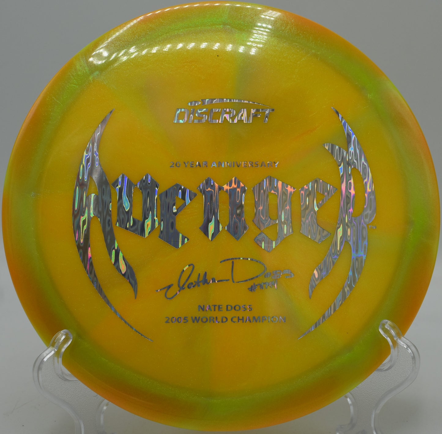 Discraft Z Colorshift Avenger hyzer bomb at Fox Run Meadows in Jeffersonville, Vermont