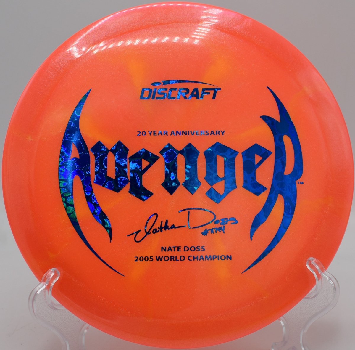 Nate Doss 20th Anniversary Commemorative Avenger (Z Colorshift) - Flexline Discs - 87053143486941