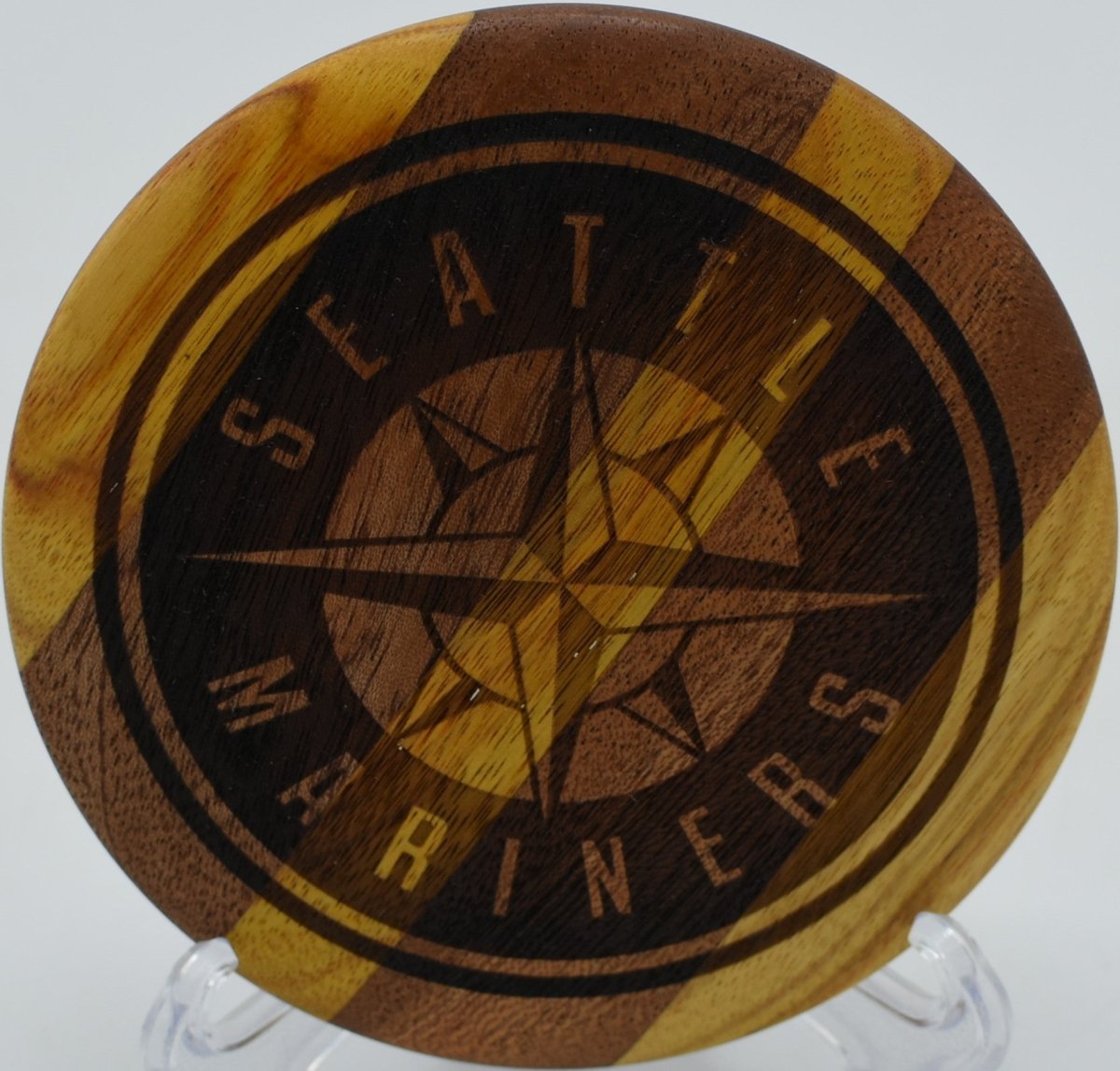 Wood Mini Marker (Laminated Exotic) available in Tacoma with unique wood grain design