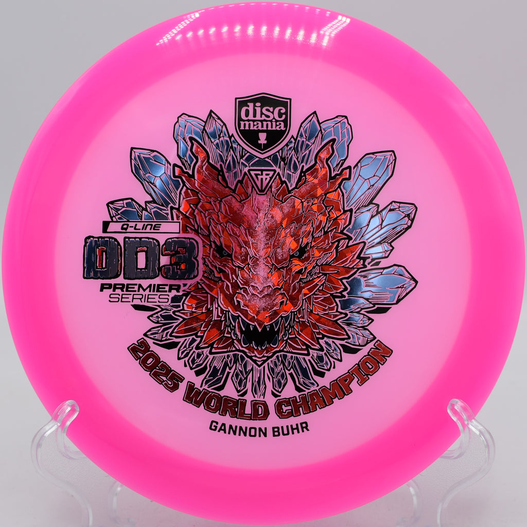 Q-Line DD3 flying a perfect flex line at Emporia Country Club Disc Golf Course, Emporia, KS