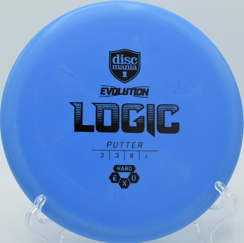 Exo Hard Logic holding dead straight on a low-ceiling putt at The Fort in Ogden, Utah.

