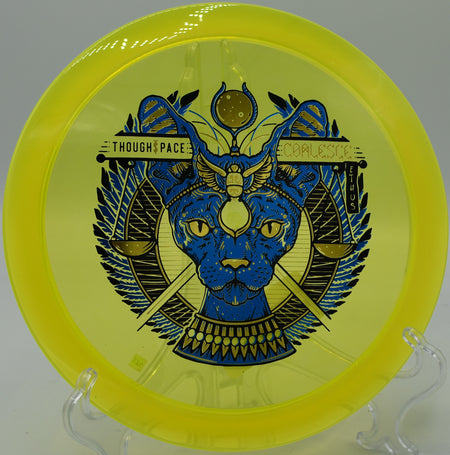 Ethos Coalesce finishing strong on a downhill rip at Eagles Crossing Disc Golf Course in Hawk Point, Missouri