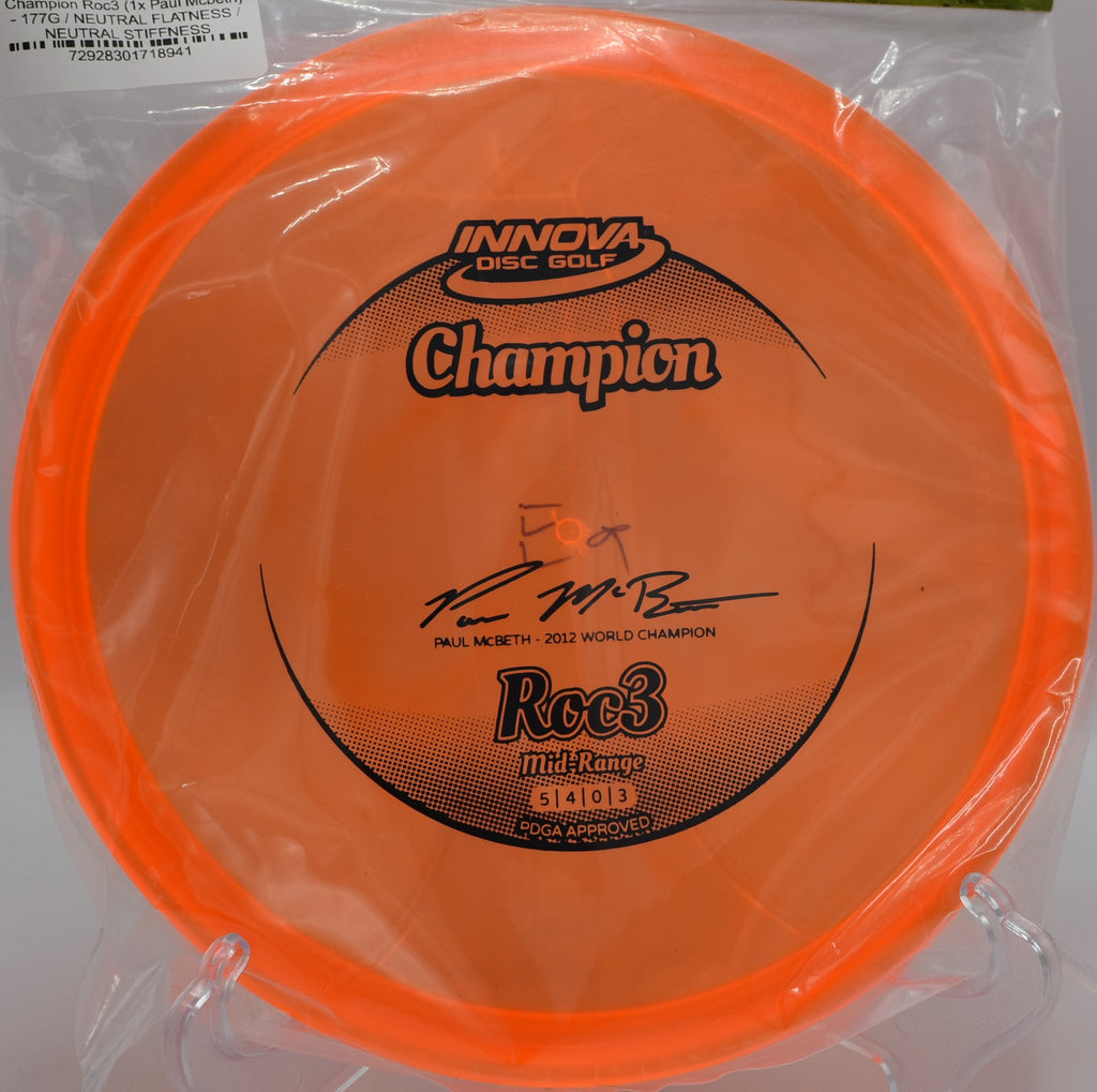 Champion Roc3 landing tight approaches at Sandy Point Disc Golf Ranch in Lac du Flambeau, Wisconsin.

