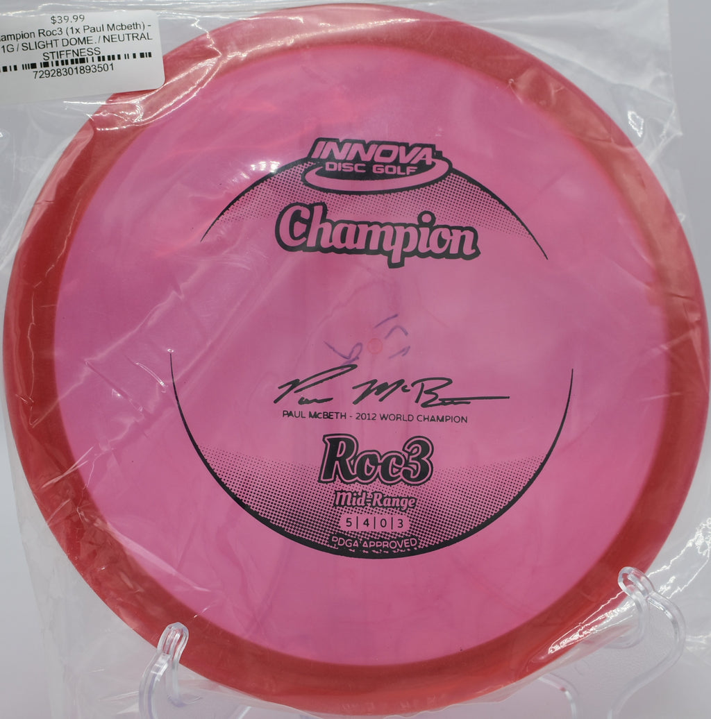 Clean release turnover shots with the Champion Roc3 at Winthrop Gold Disc Golf Course in Rock Hill, South Carolina.

