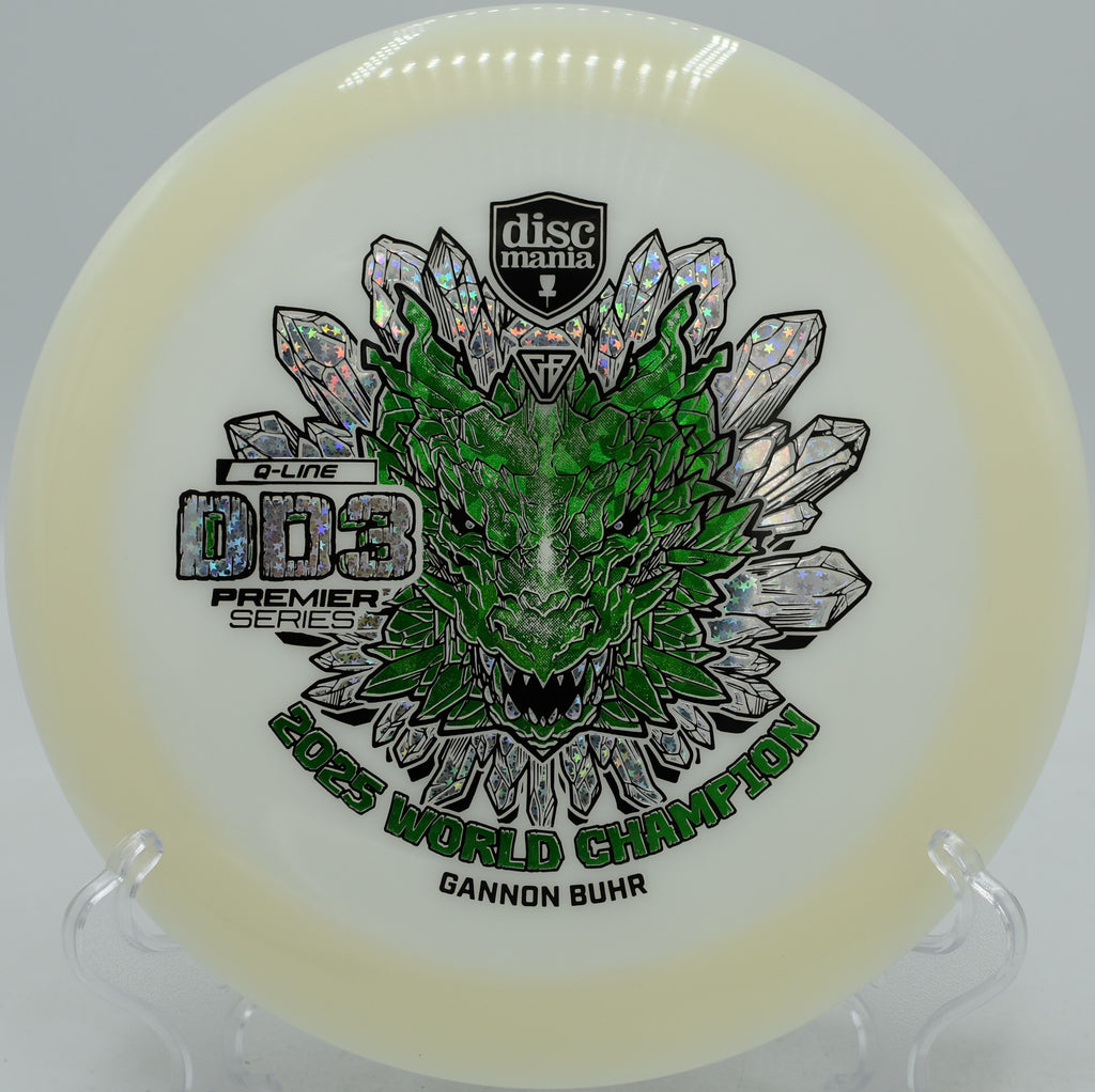 Discmania Premier Q-Line DD3 on a controlled hyzer shot at Northwood Black, IL