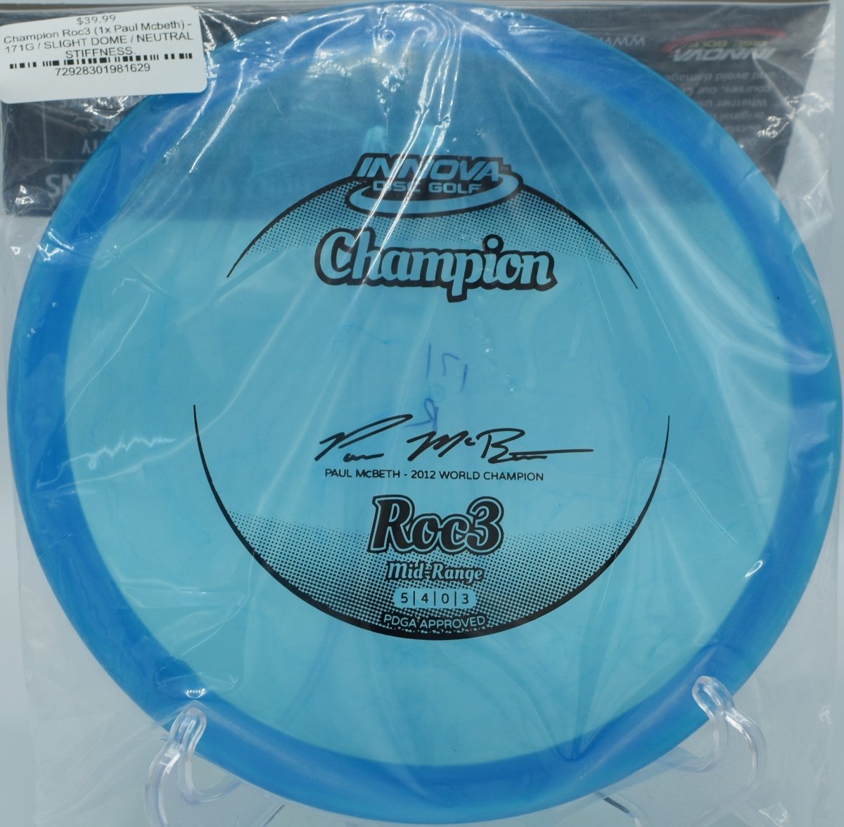 Discraft 1x McBeth Roc3 midrange preferred in Idaho with nationwide shipping for glide focused approaches