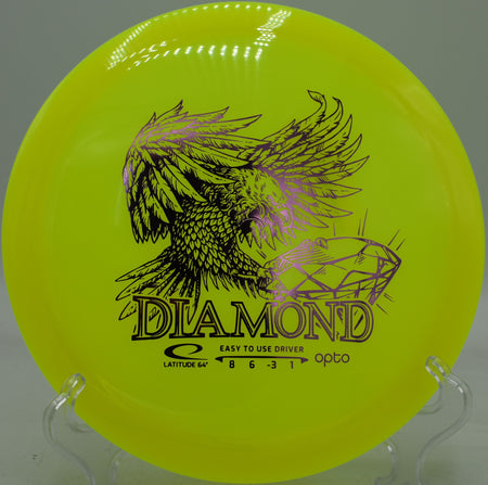 Diamond launched forehand by a newer player at Schumaker Pond DGC in Salisbury, Maryland

