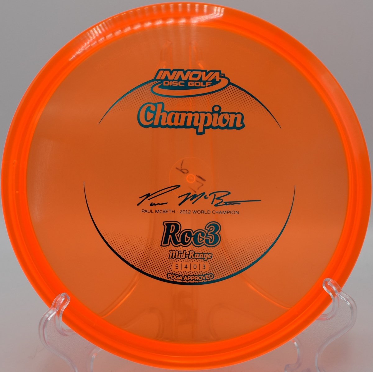 Discraft 1x McBeth Roc3 midrange available in Washington with nationwide shipping for straight control drives