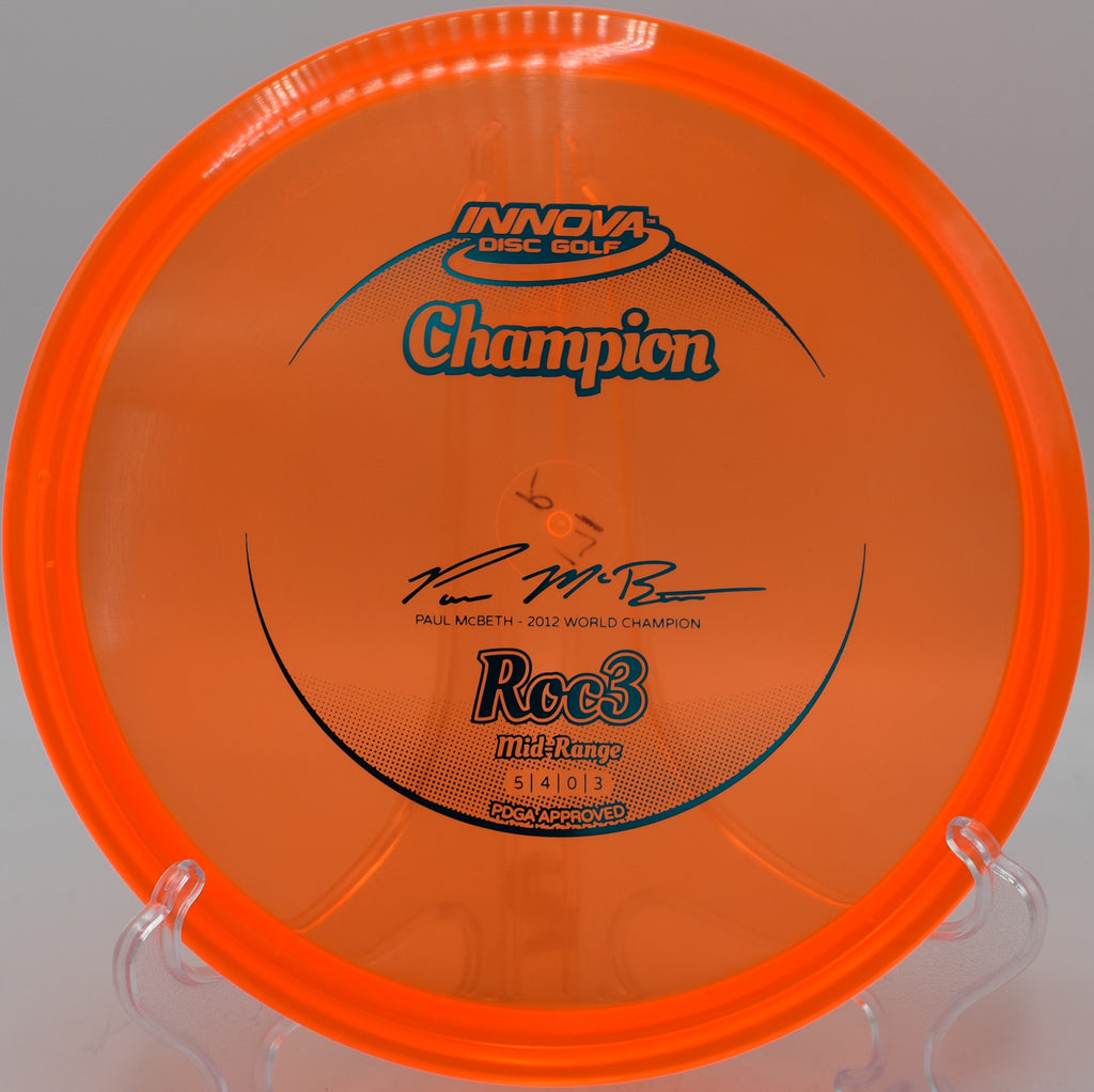 Reliable Champion Roc3 approach shots at Waterworks Park Disc Golf Course in Kansas City, Missouri.

