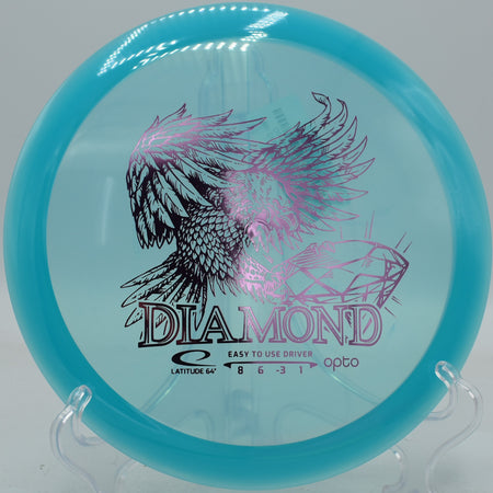 Diamond in Opto plastic sailing downhill with turn and glide at Lake Marshall – Lions in Montross, Virginia

