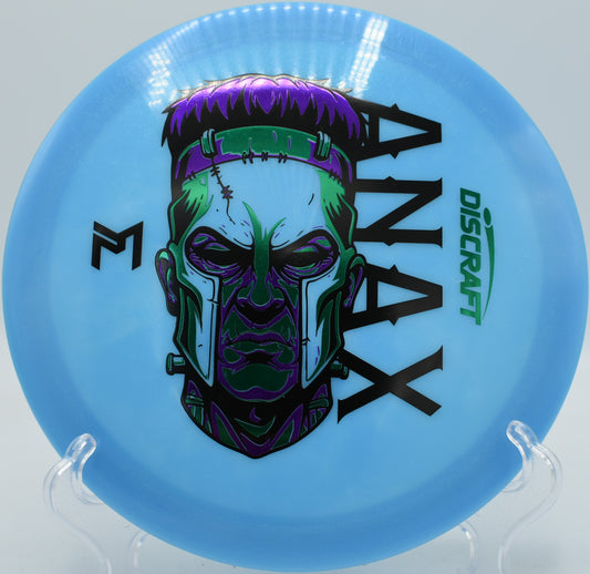 Paul McBeth Anax in ESP plastic fighting wind at Cold Brook Park in Climax, Michigan

