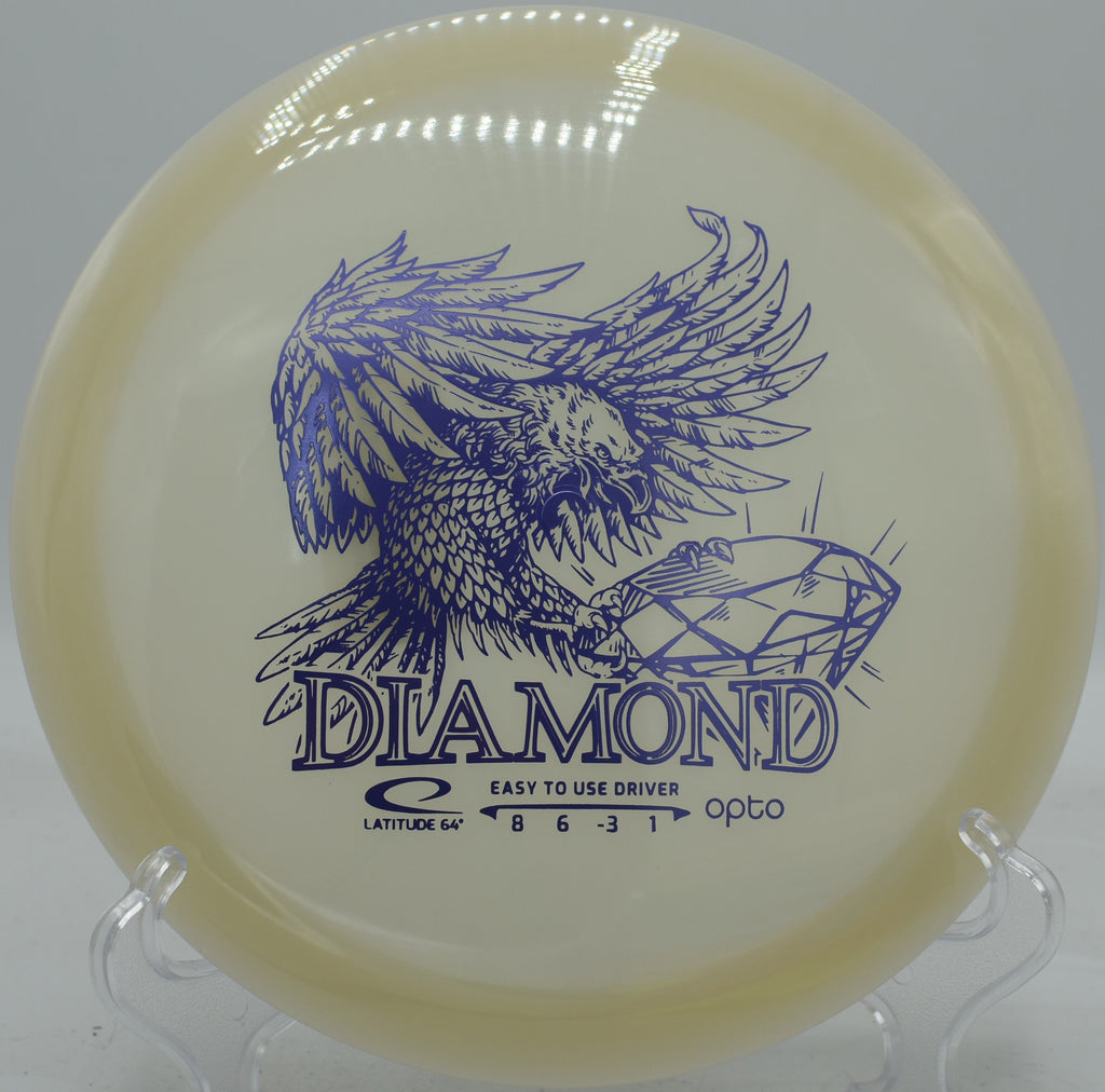 Diamond parked on a soft hyzer route at Walnut Ridge DGC in Johnston, Iowa

