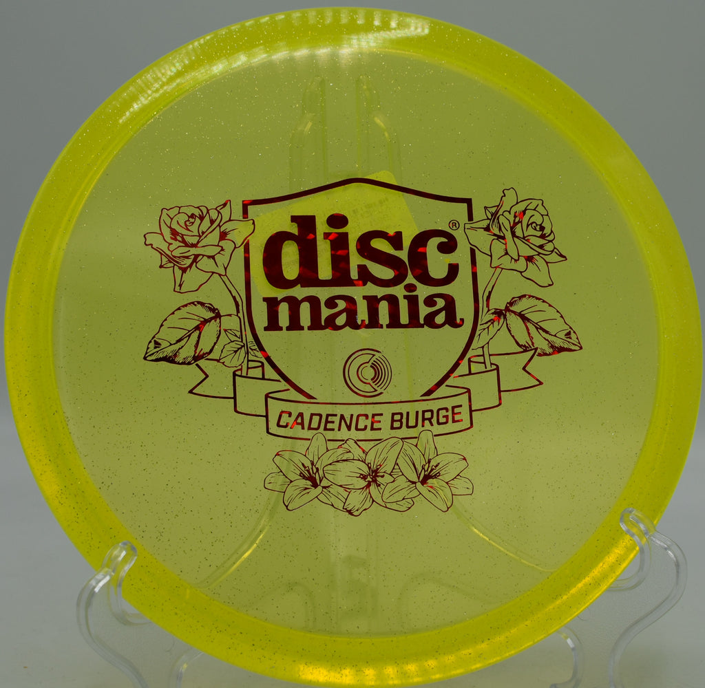 Cadence Burge Shield Series Metal Flake C-Line MD3 flying straight with soft fade at Maple Hill Disc Golf Course in Leicester, Massachusetts

