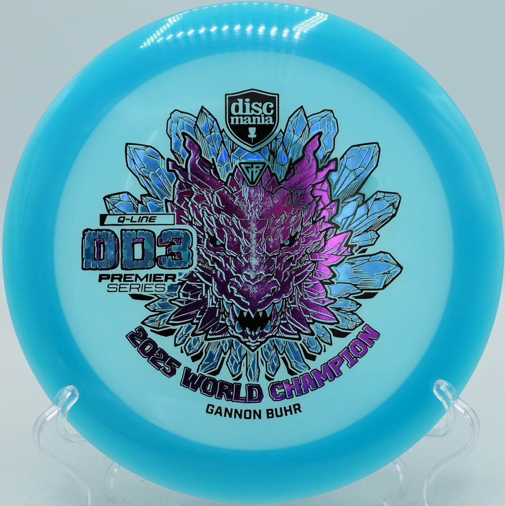 Discmania Premier Q-Line DD3 flying long backhand turnover at Harmony Bends, MO