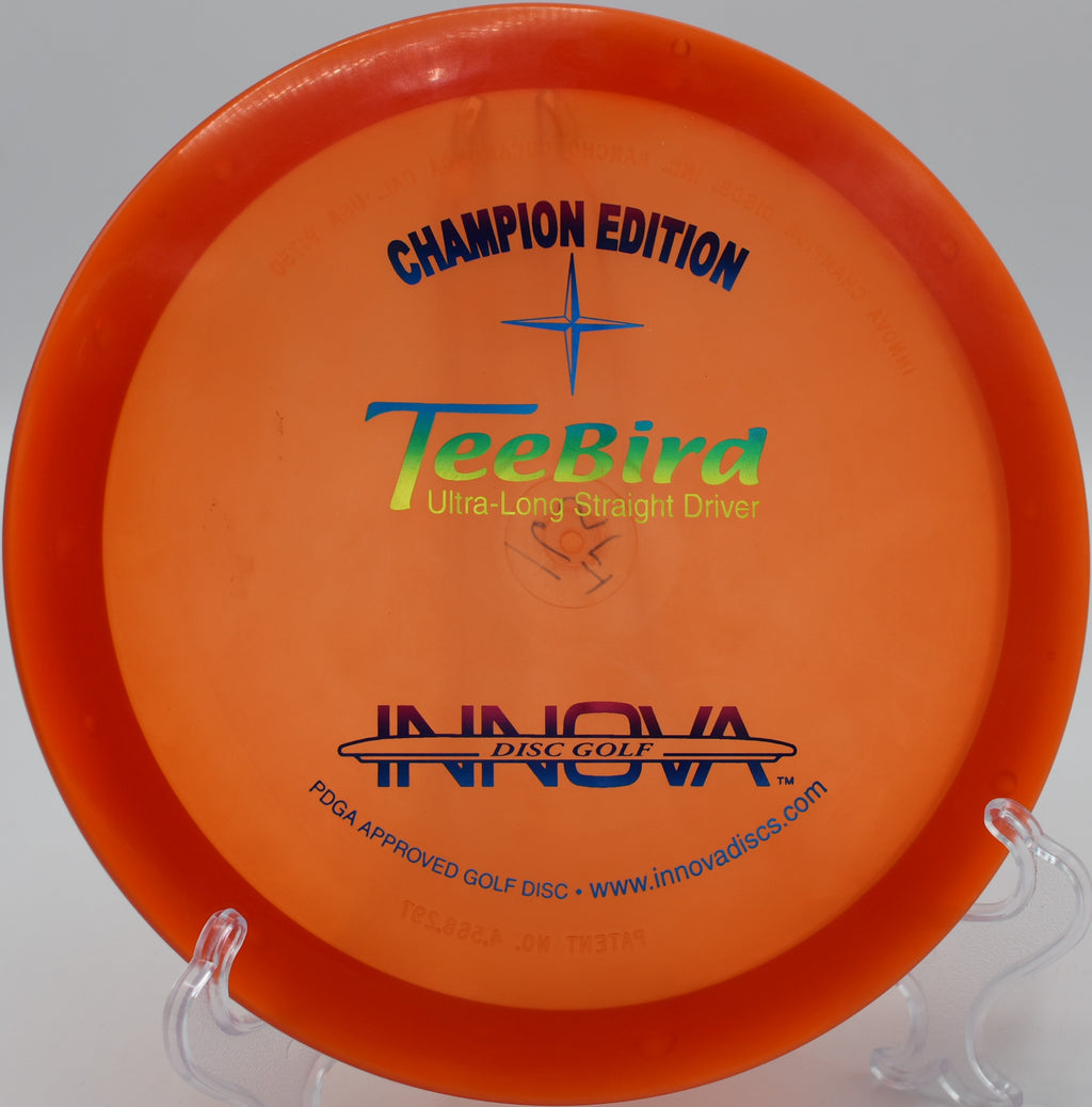 Champion Edition Teebird delivering consistent fairway drives at Iron Hill Disc Golf Course, Delaware.