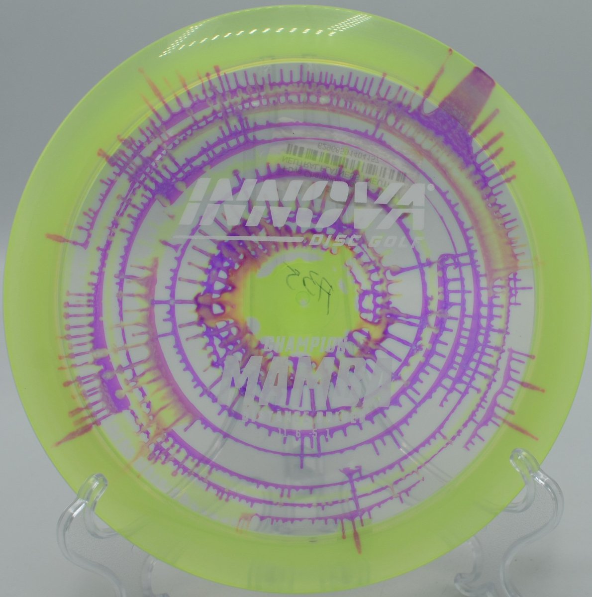 I-Dye Champion Mamba distance driver at Maple Hill DGC, Leicester MA for effortless turnover distance