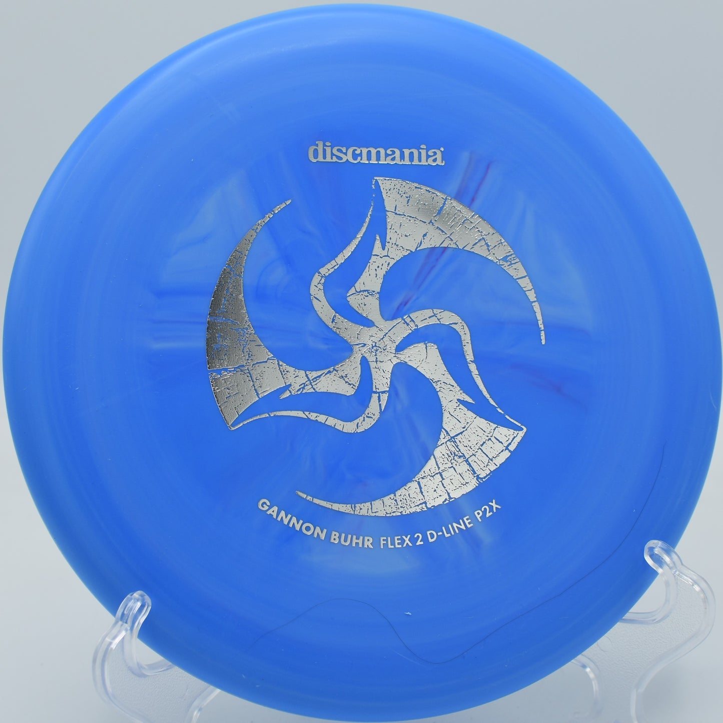 Exo Hard P2X floating stable toward the pin from circle two at Whispering Falls DGC in Greencastle, Pennsylvania.

