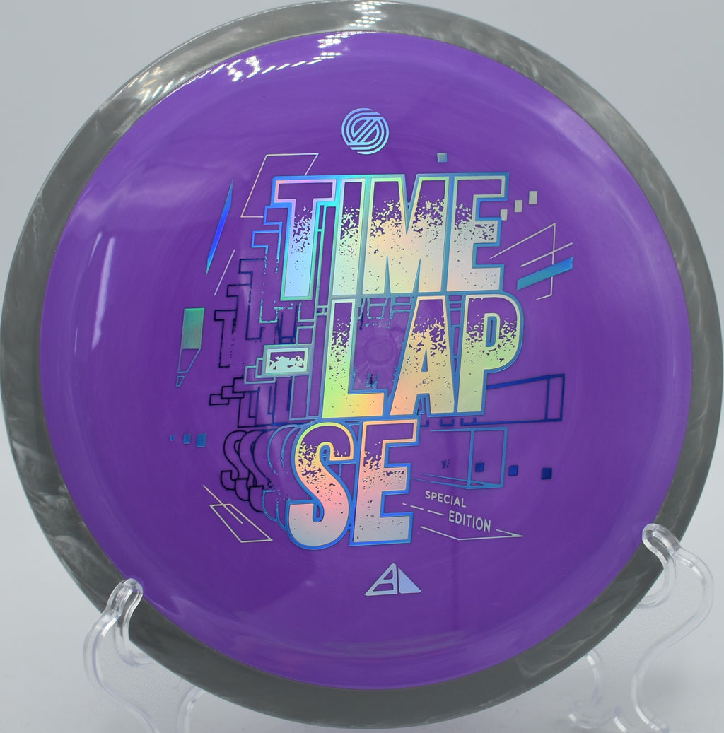 Special Edition Neutron Time-Lapse retooled edition launched on a power hyzer at SeaTac Disc Golf Course in SeaTac, Washington

