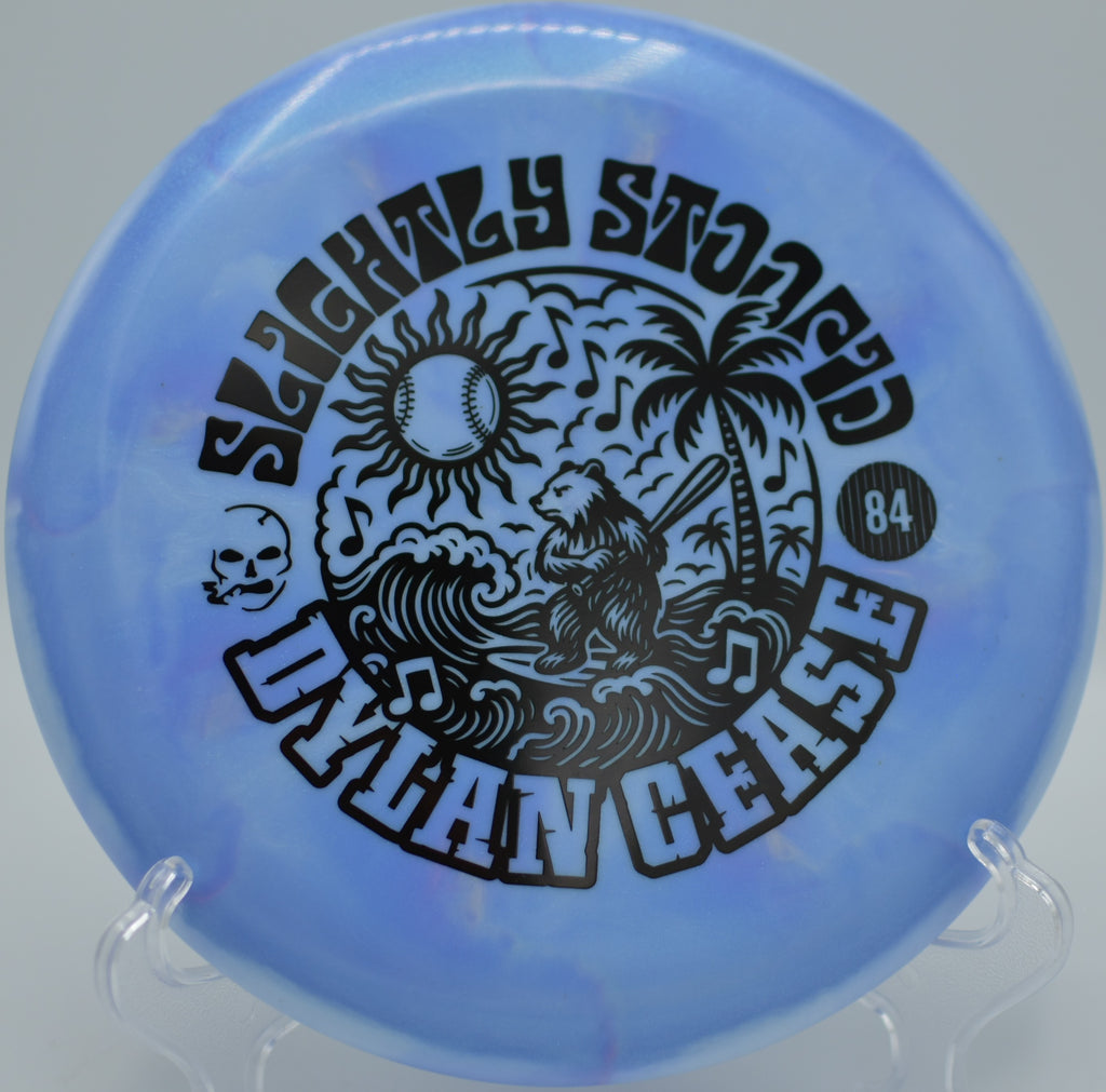 SF Luna Bear Stamp stable flight finishing left at Veterans Park Disc Golf Course, Arlington TX