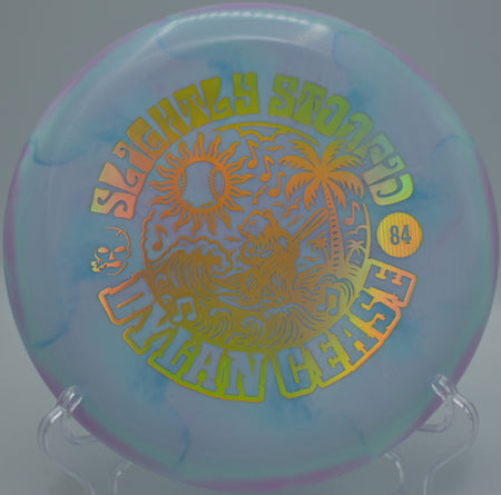 SF Luna Bear Stamp soft fade putt from edge of circle at Harmony Bends, Columbia MO