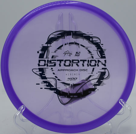 Prodigy 400 Distortion ripping a forehand approach at Hornets Nest Park in Charlotte, North Carolina