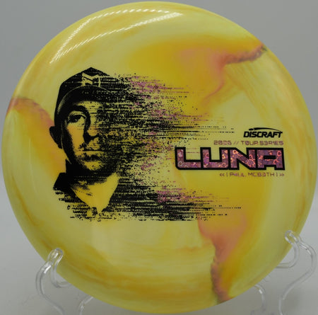 Tour Series Luna putter near chains at Lake Eureka Disc Golf Course in Eureka, Illinois